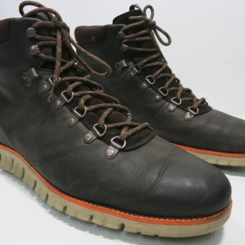 Cole Haan Men's Grand Os. Chukka Boots Nubuck Black C25585 Casual Men Shoes 12 M
